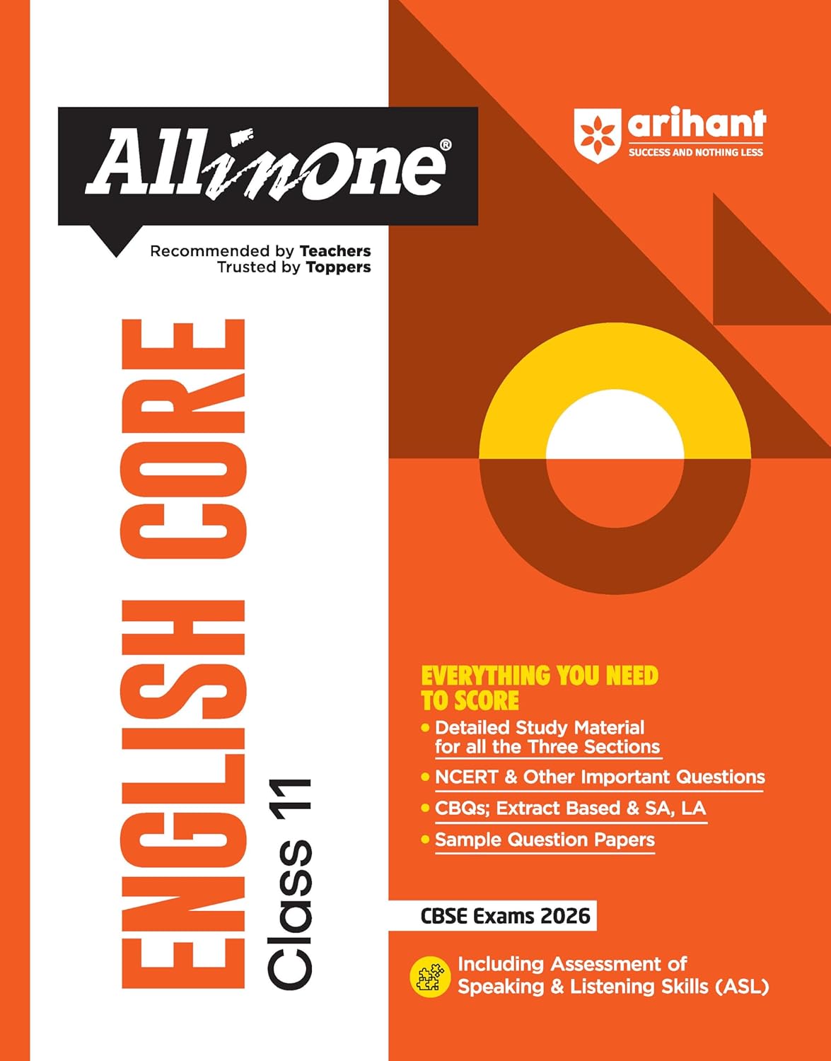 Arihant All in One English Core Class 11 for CBSE Exams 2025-26