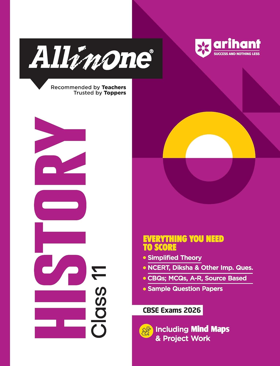 Arihant All in One History Class 11 for CBSE Exams 2025-26