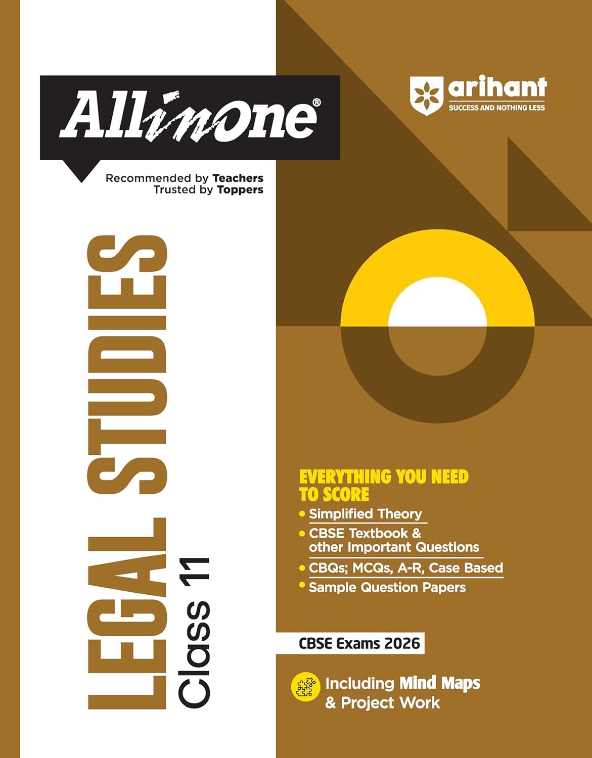 Arihant All in One Legal Studies Class 11 for CBSE Exams 2025-26
