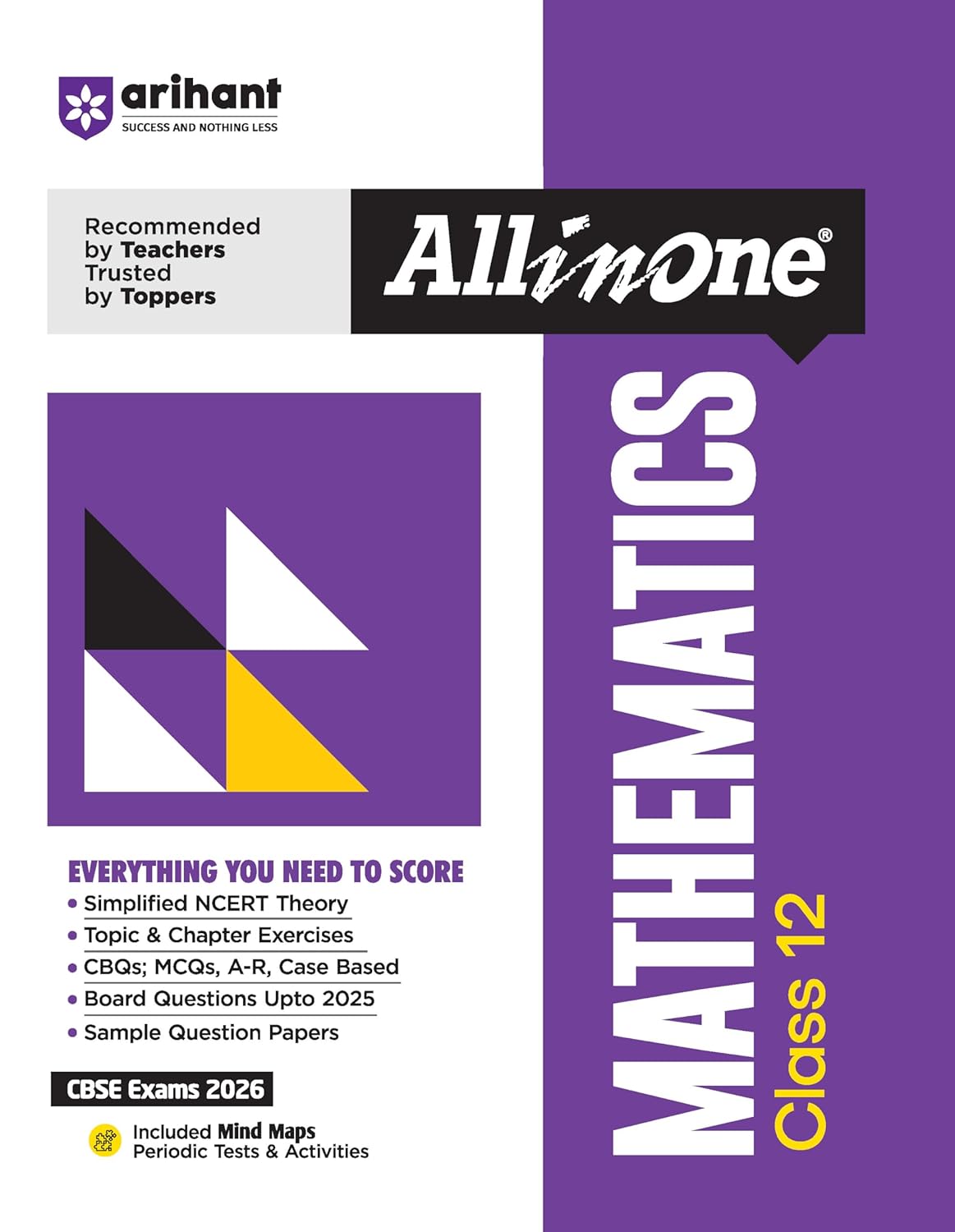 Arihant All in One Mathematics Class 12 for CBSE Exams 2025-26