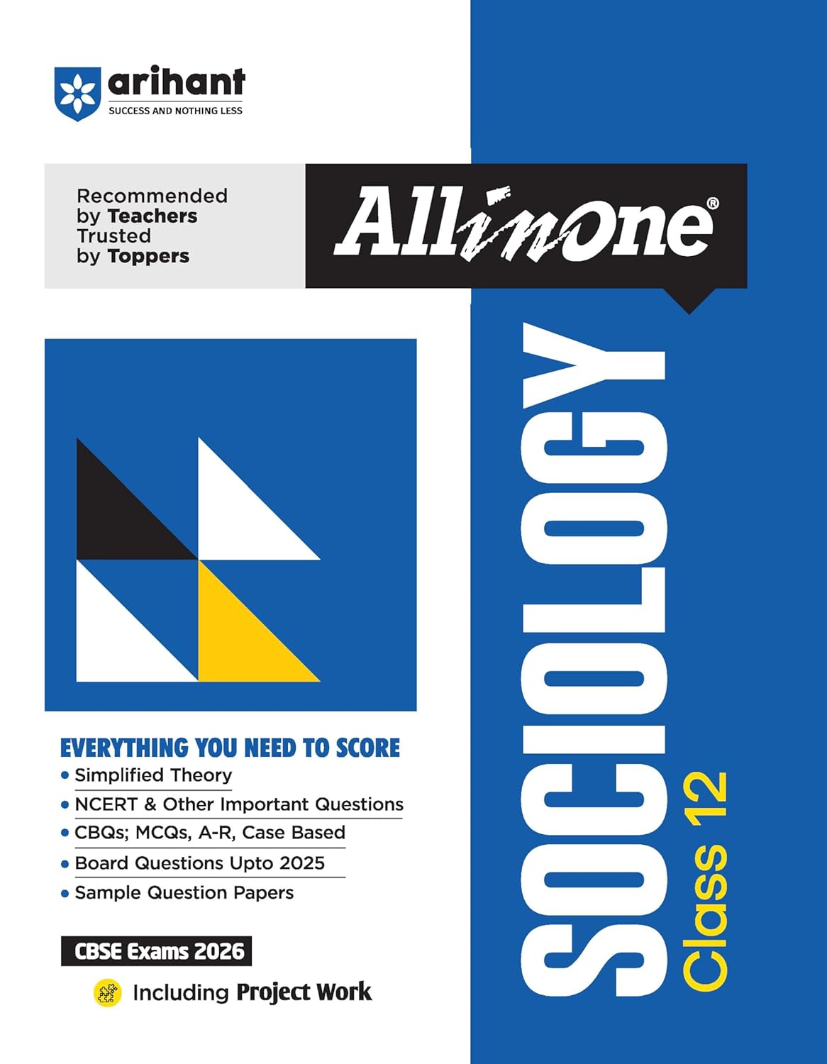 Arihant All in One Sociology Class 12 for CBSE Exams 2025-26