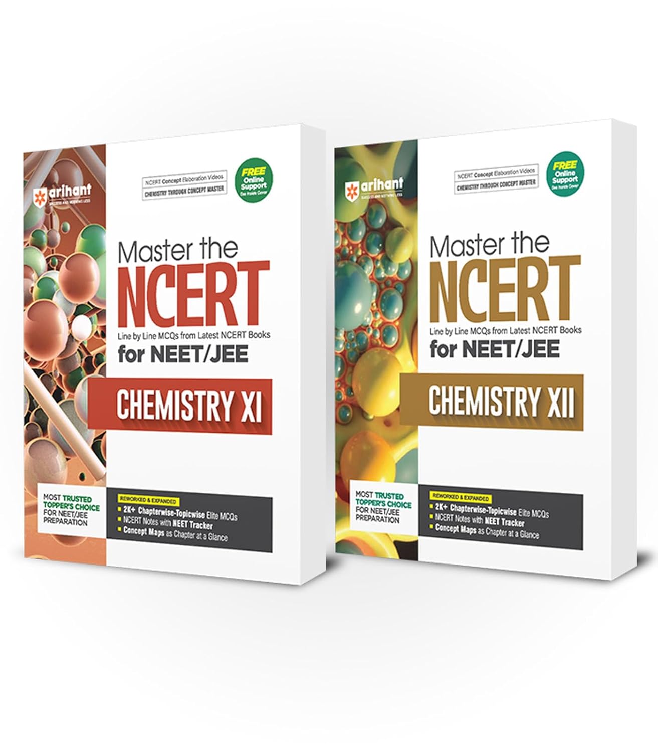 Arihant Master the NCERT Chemistry Class 11 and 12 for JEE/CUET 2026 (Set fo 2)