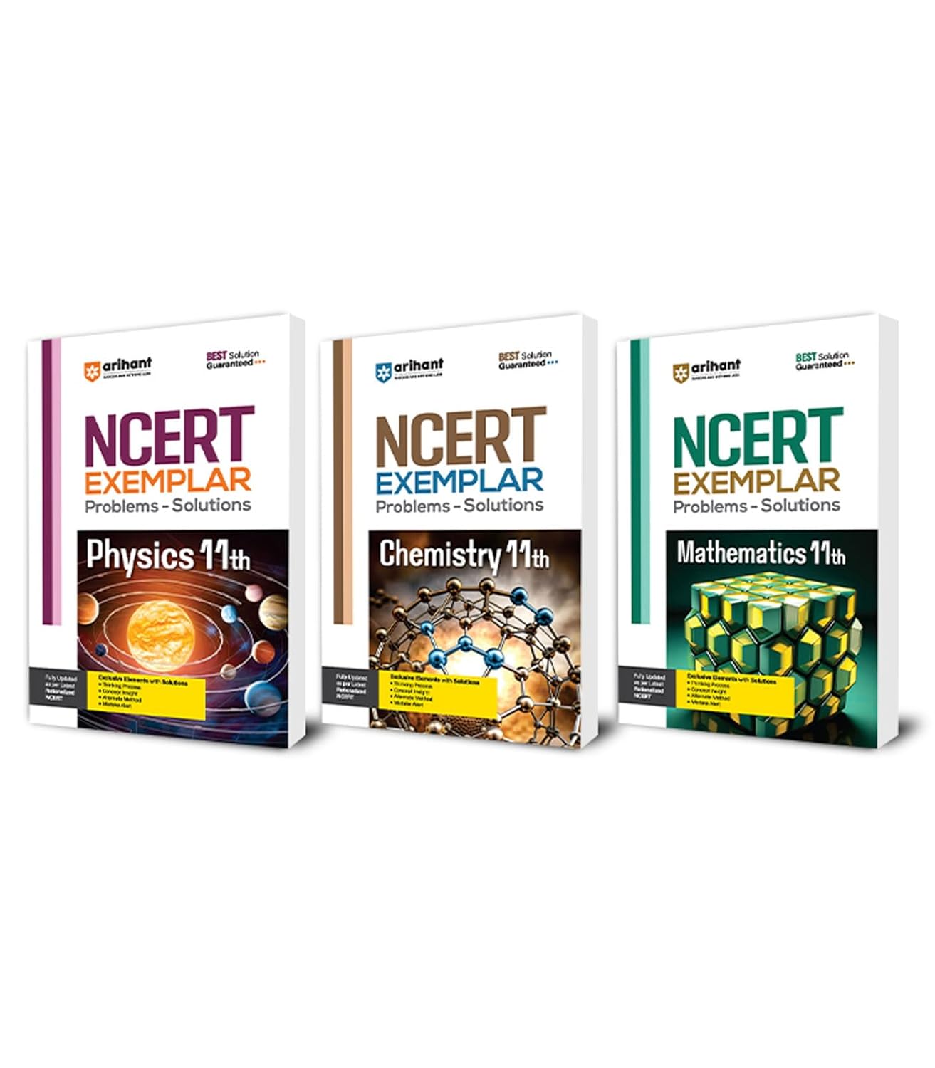 Arihant NCERT Exemplar Physics, Chemistry, Maths Class 11th For Exam 2025-26