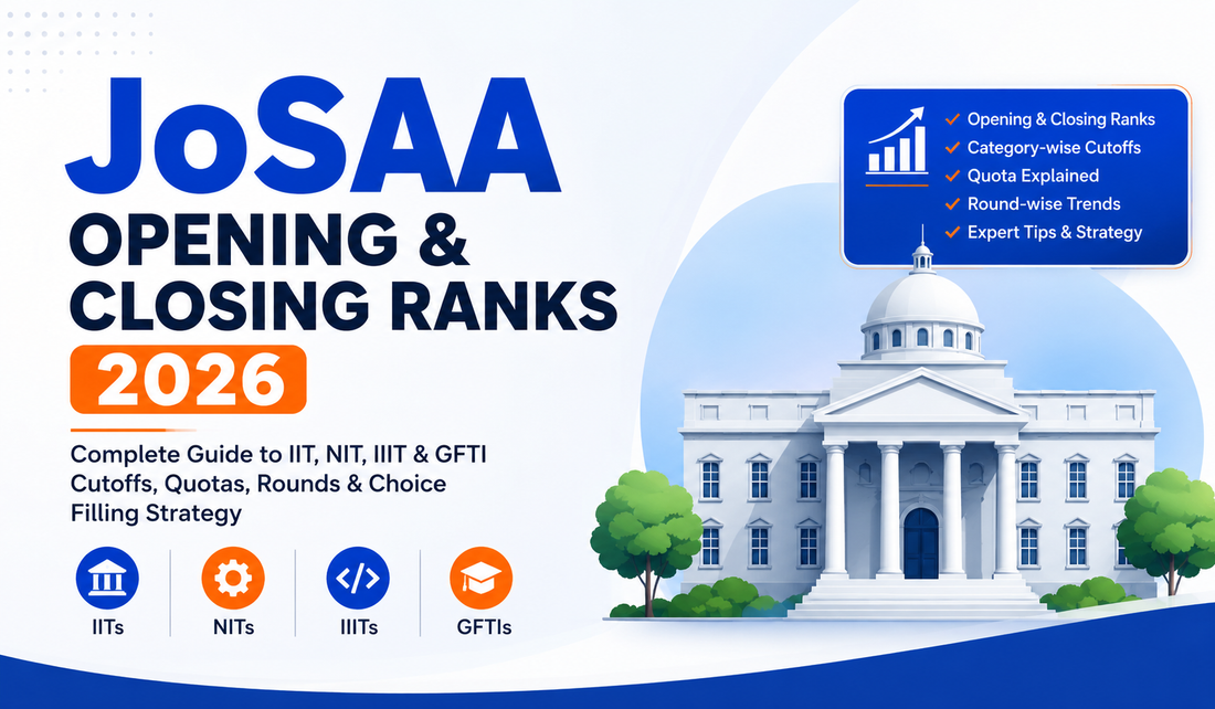 JoSAA Counselling 2026: Opening & Closing Ranks Guide