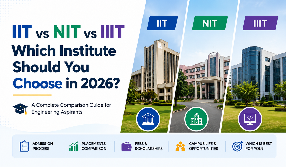 IIT vs NIT vs IIIT: Which Institute Should You Choose in 2026? Complete Comparison Guide