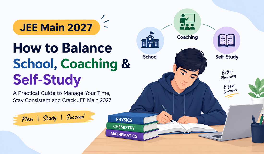 JEE Main 2027: How to Balance School, Coaching & Self-Study