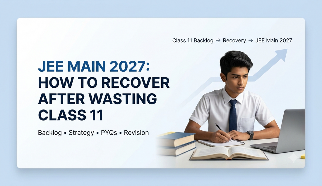 JEE Main 2027: How to Recover After Wasting Class 11