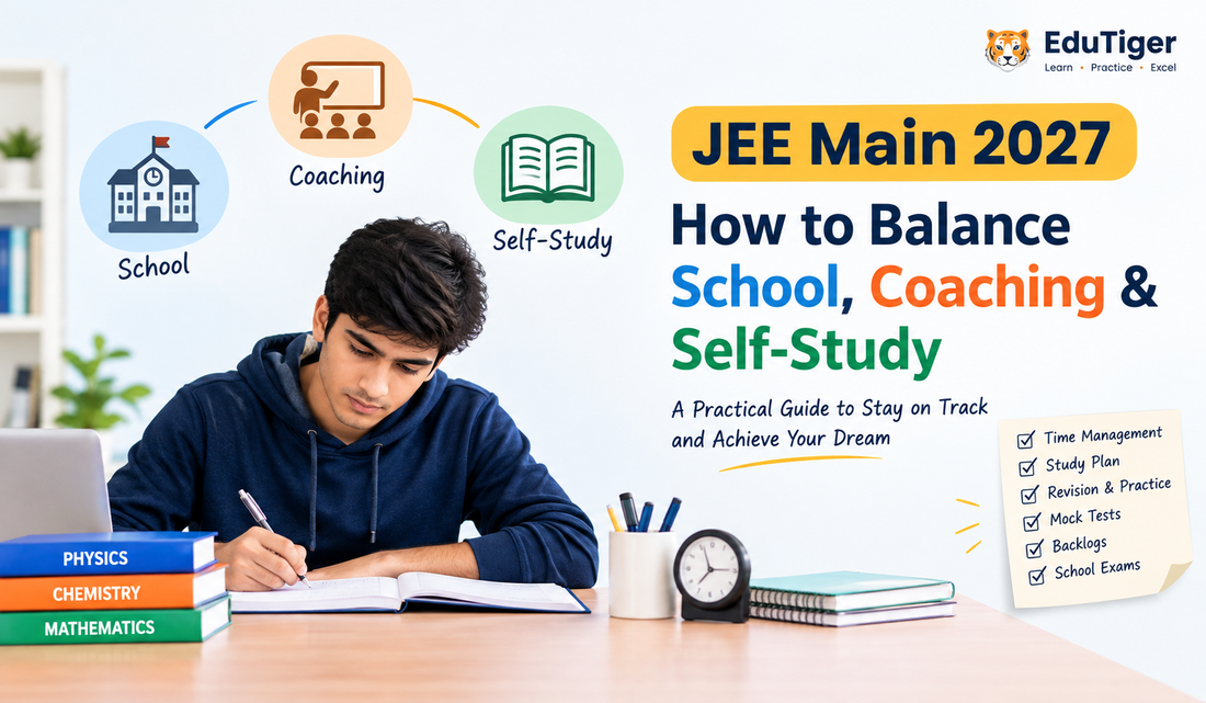 JEE Main 2027: How to Balance School, Coaching & Self-Study