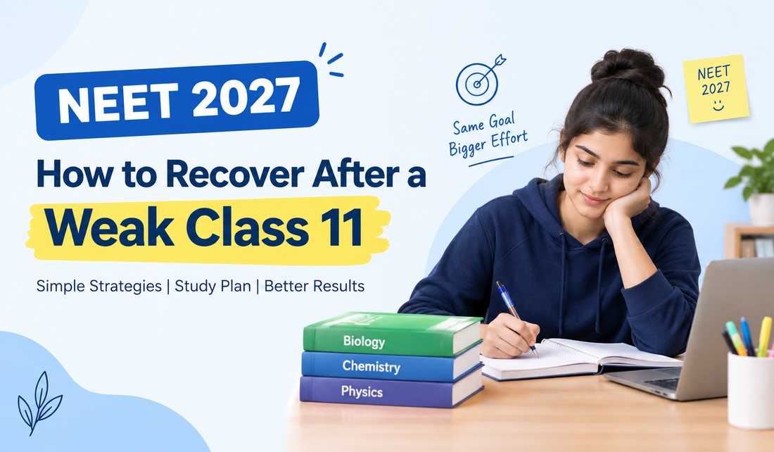 NEET 2027: How to Recover After a Weak Class 11