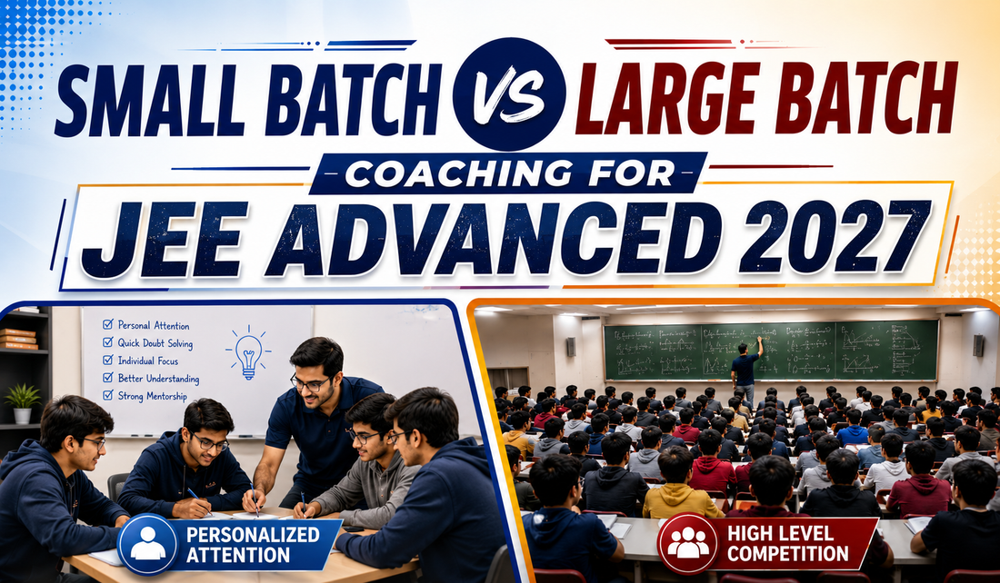 Small Batch vs Large Batch Coaching for JEE Advanced 2027: Which One Should You Choose?