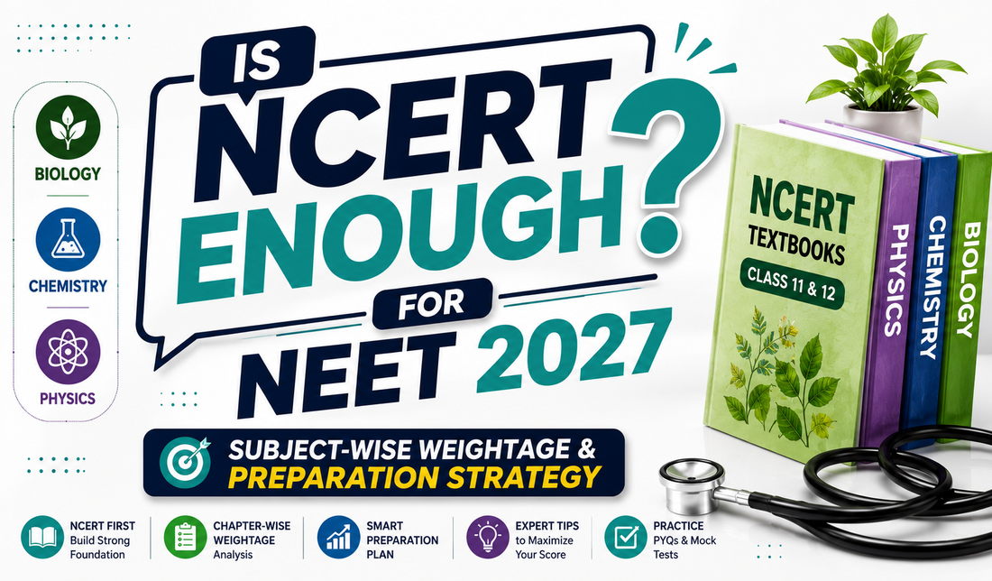 Is NCERT Enough for NEET 2027? Subject-Wise Weightage & Preparation Strategy