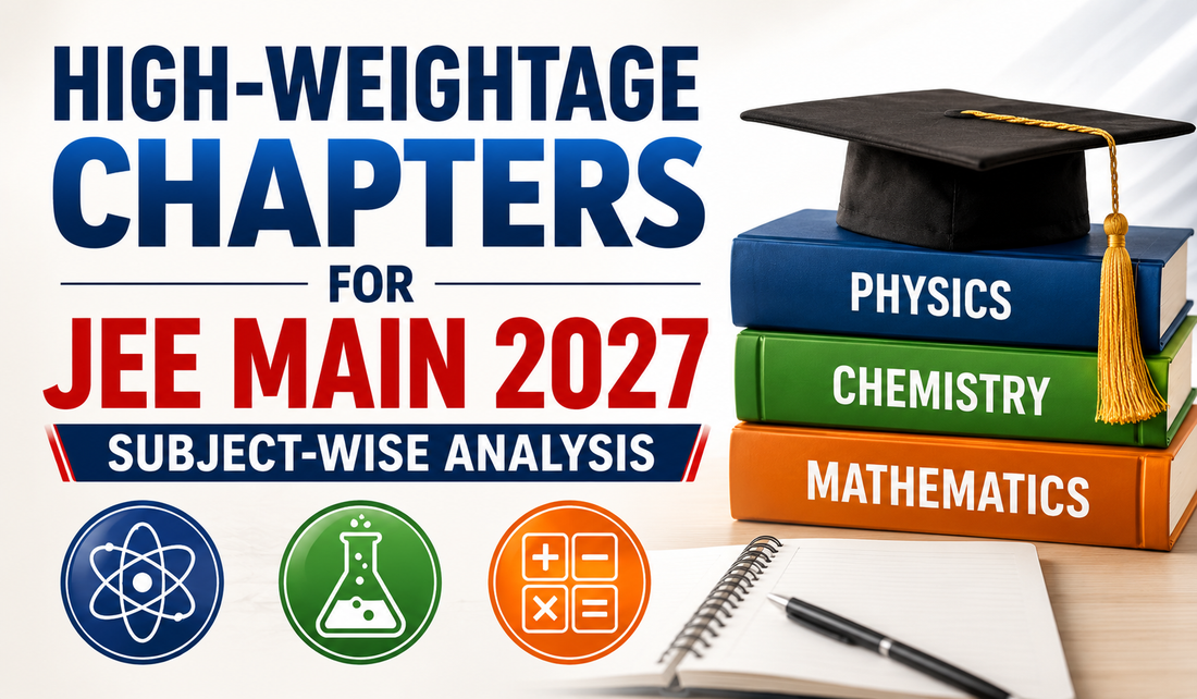 High-Weightage Chapters for JEE Main 2027: Subject-Wise Analysis