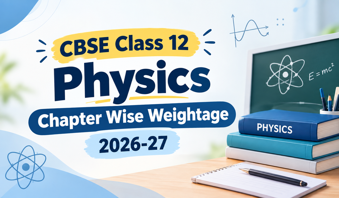 CBSE Class 12 Physics Chapter Wise Weightage 2026-27