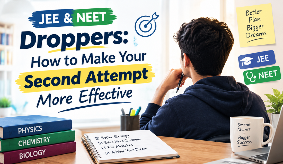 JEE and NEET Droppers: How to Make Your Second Attempt More Effective