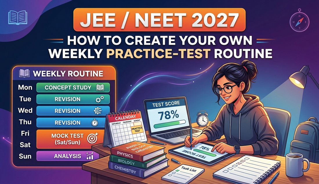 JEE/NEET 2027: How to Create Your Own Weekly Practice-Test Routine