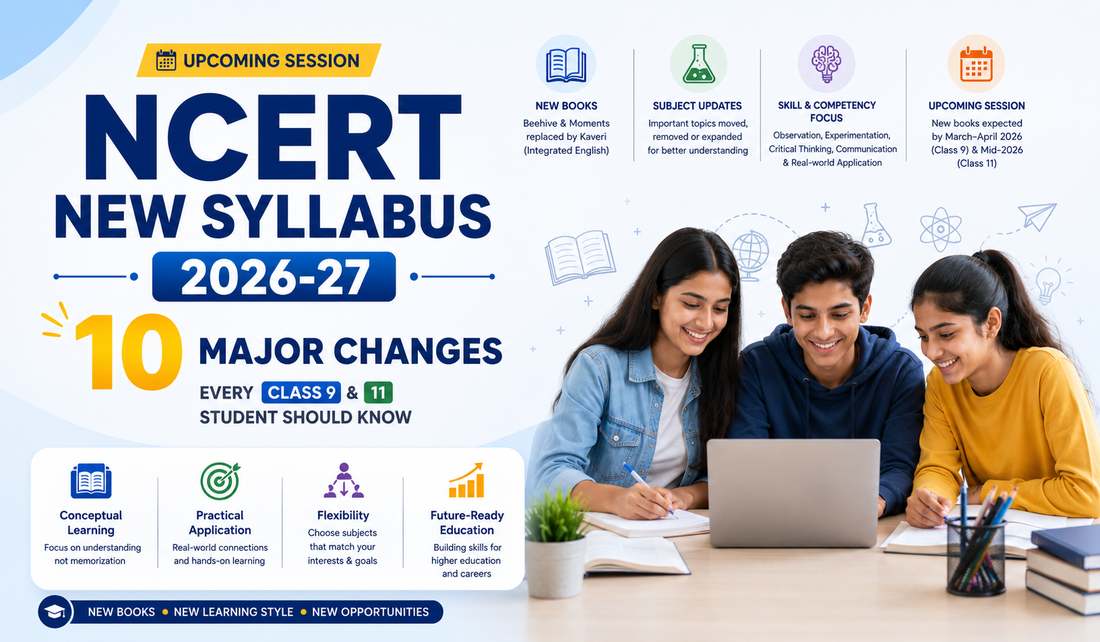 NCERT New Syllabus 2026-27: 10 Major Changes Every Class 9 & 11 Student Should Know