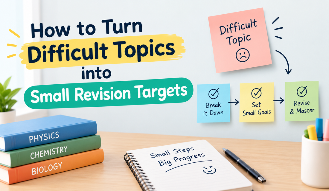 How to Turn Difficult Topics into Small Revision Targets