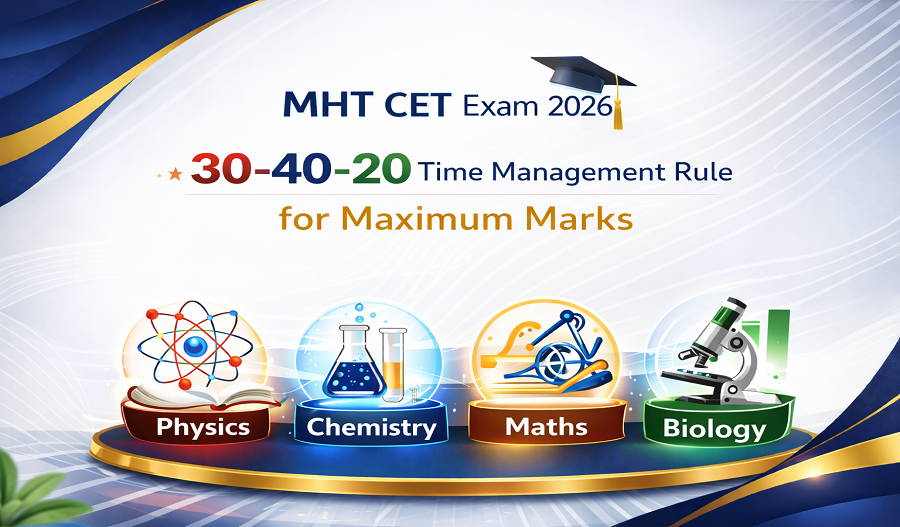 MHT CET 2026: 30-40-20 Time Management Rule for Maximum Marks