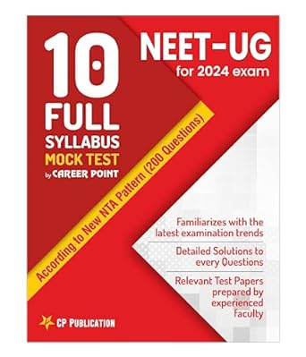 CP Publication Kota - 10 Full Syllabus Mock Tests for NTA NEET-UG-UG 2024 ( Sample Question Papers Physics, Chemistry & Biology) 3rd Edition
