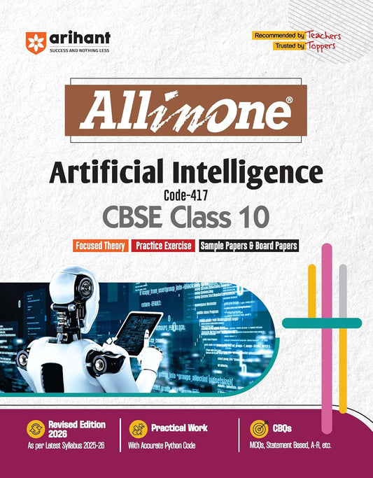 Arihant All in One Artificial Intelligence Class 10 for CBSE Exams 2025-26