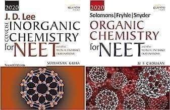 Wiley's Solomons, Fryhle, Synder Organic Chemistry for NEET , + Wiley's J. D. Lee Concise Inorganic Chemistry for NEET and other Medical Exams, 2ed, (Set of 2 Books) 2021 M S chauhan