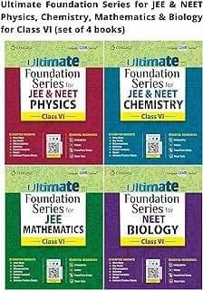 Ultimate Foundation Series for JEE & NEET Physics, Chemistry, Mathematics & Biology for Class VI (set of 4 books)  Cengage India