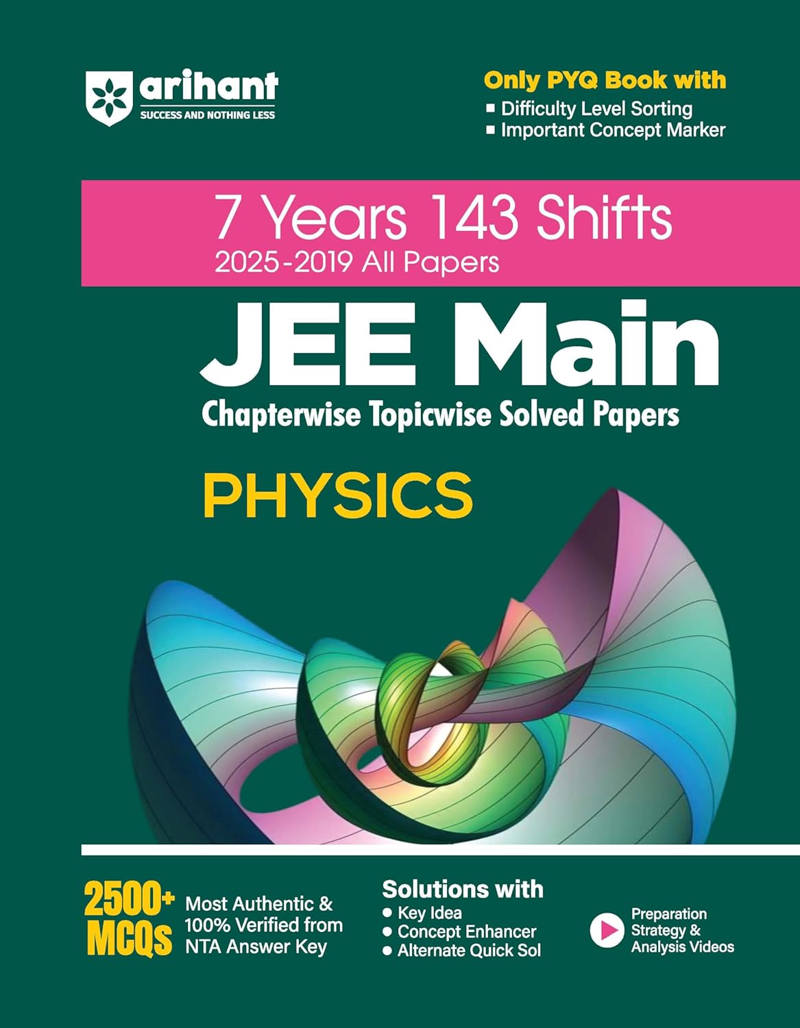 Arihant 7 Years JEE Main Physics Chapterwise & Topicwise Solved Papers