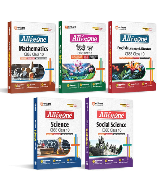 Arihant All In One Science, SST, Maths, English Language & Literature, Hindi A Class 10th Based On Latest NCERT For CBSE Exams 2025-26