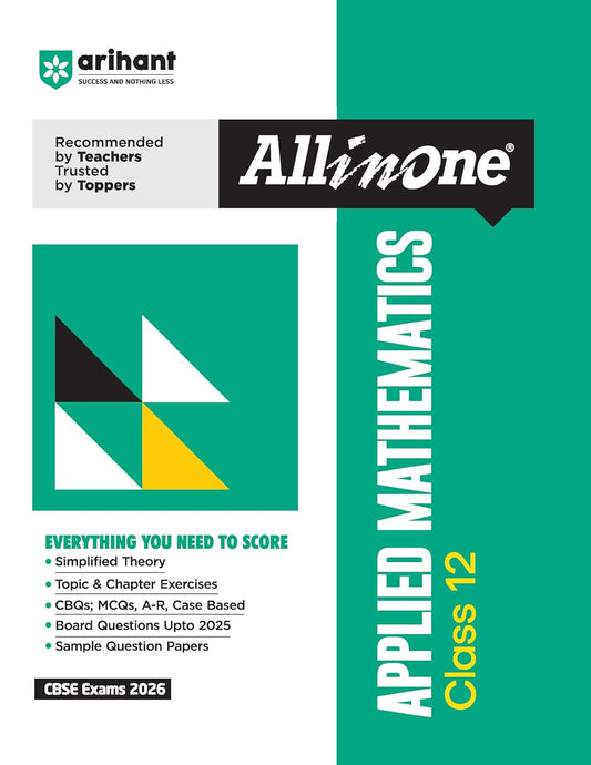 Arihant All in One Applied Mathematics Class 12 for CBSE Exams 2025-26