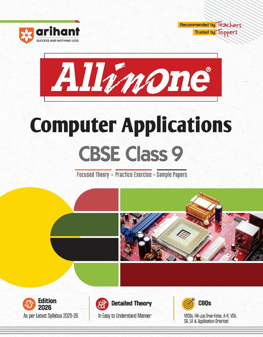 Arihant All in One Computer Applications Class 9 for CBSE Exams 2025-26