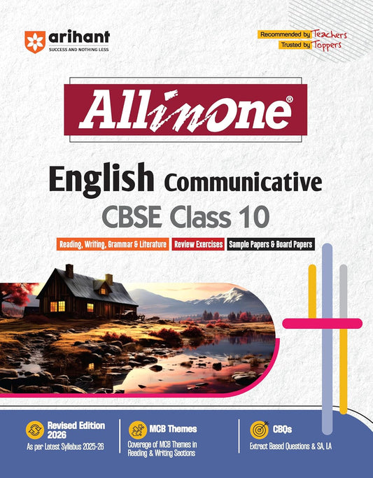 Arihant All in One English Communicative Class 10 for CBSE Exams 2025-26
