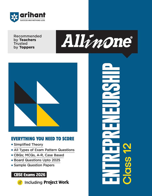 Arihant All in One Entrepreneurship Class 12 for CBSE Exams 2025-26
