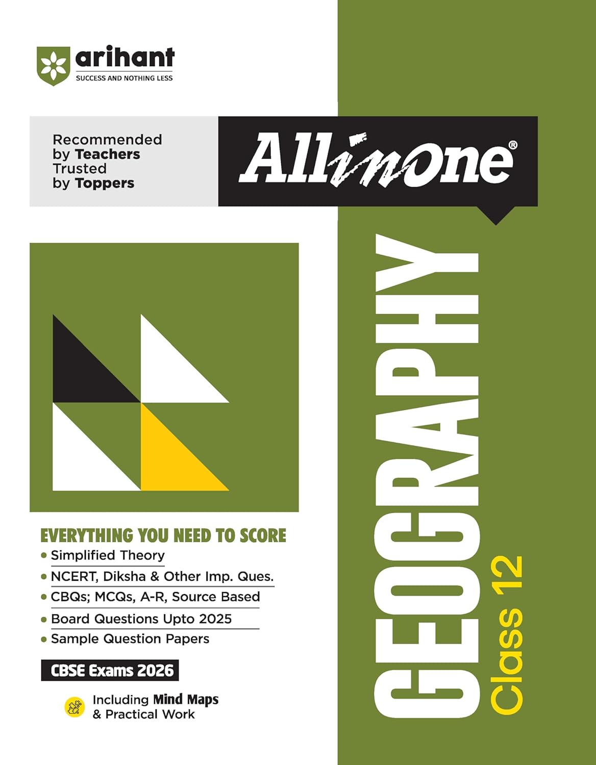 Arihant All in One Geography Class 12 for CBSE Exams 2025-26