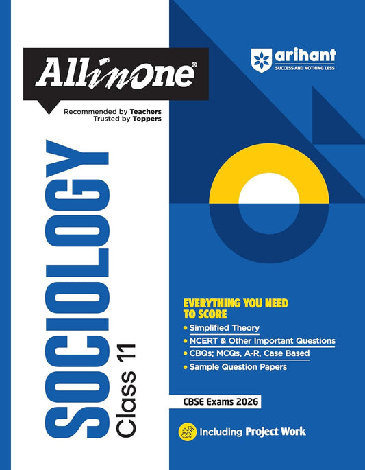 Arihant All in One Sociology Class 11 for CBSE Exams 2025-26