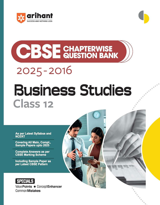 Arihant CBSE Chapterwise Question Bank 2025–2016 for Class 12 Business Studies