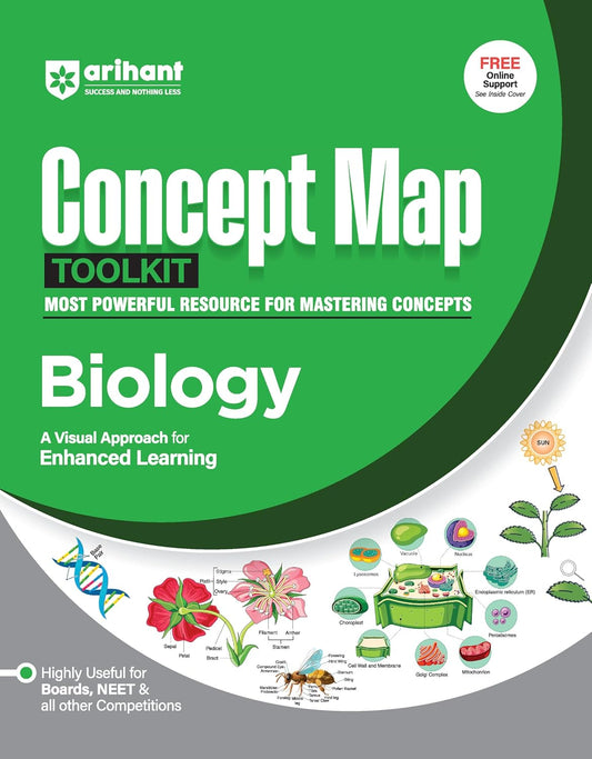 Arihant Concept Map Toolkit Biology | Visual Learning Guide for NEET Exam | 2026 Edition
