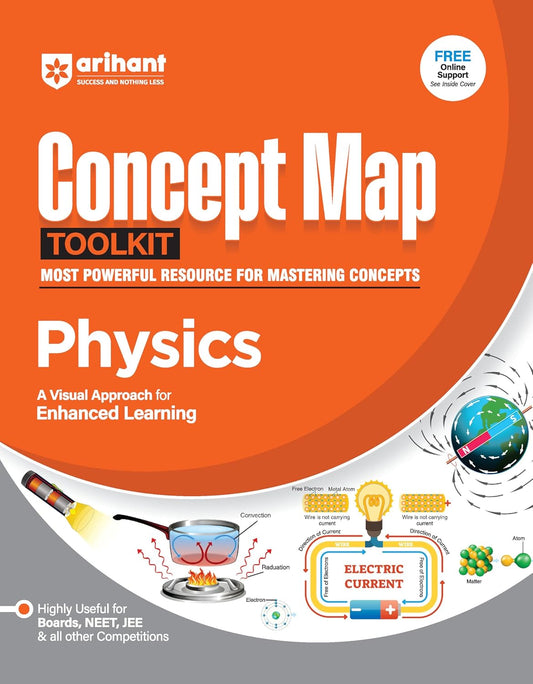Arihant Concept Map Toolkit Physics | Visual Learning Guide for NEET, JEE Exams | 2026 Edition
