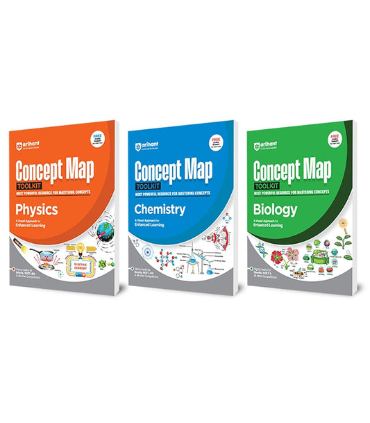Arihant Concept Map Toolkit Physics, Chemistry, Biology | Visual Learning Guide for NEET Exam | 2026 Edition