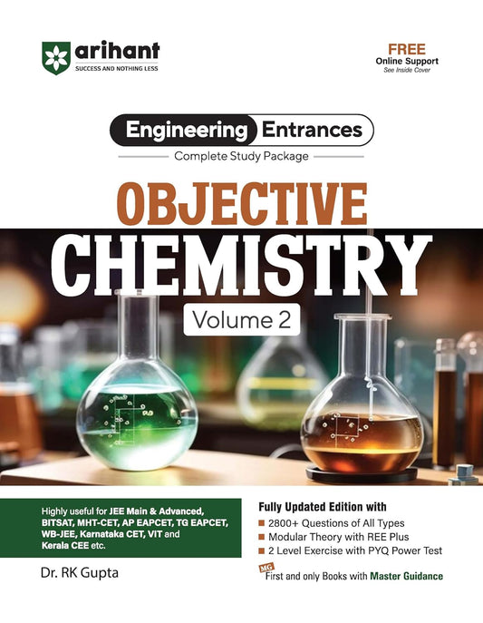 Arihant JEE Main Objective Chemistry for Volume 2 | Complete Study Package & Advanced, BITSAT, CET, VIT, NEET & Other Engineering Entrances 2025-2026