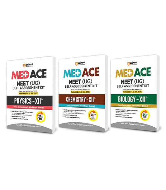 Arihant MED ACE NEET (UG) Self Assessment Kit Physics, Chemistry, Biology for Class 12th