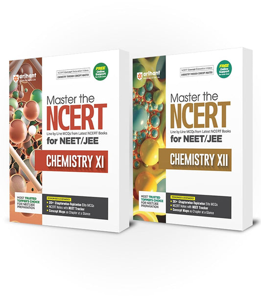 Arihant Master the NCERT Chemistry Class 11 and 12 for JEE/CUET 2026 (Set fo 2)