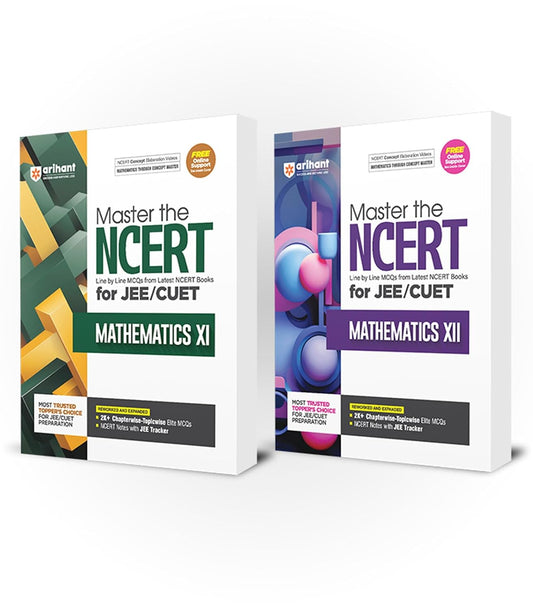 Arihant Master the NCERT Mathmatices Class 11 and 12 for JEE/CUET 2026 (Set of 2)