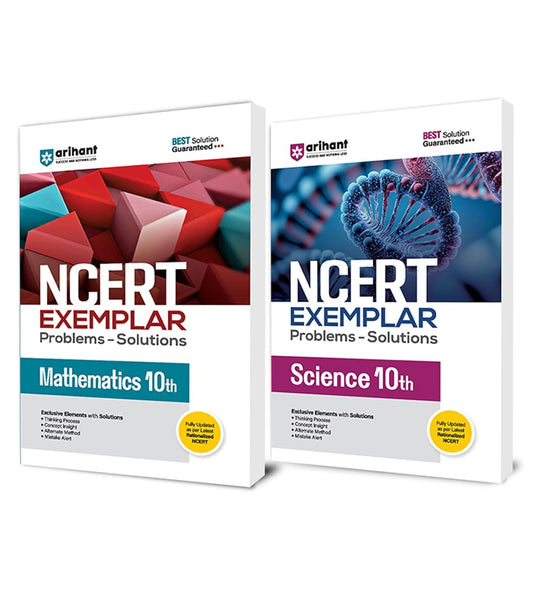 Arihant NCERT Exemplar Science, Math Class 10th For Exam 2025-26