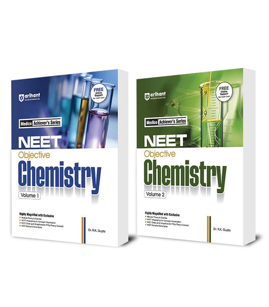 Arihant NEET Objective Chemistry Volume 1 and 2 by DC Pandey (Set of 2)