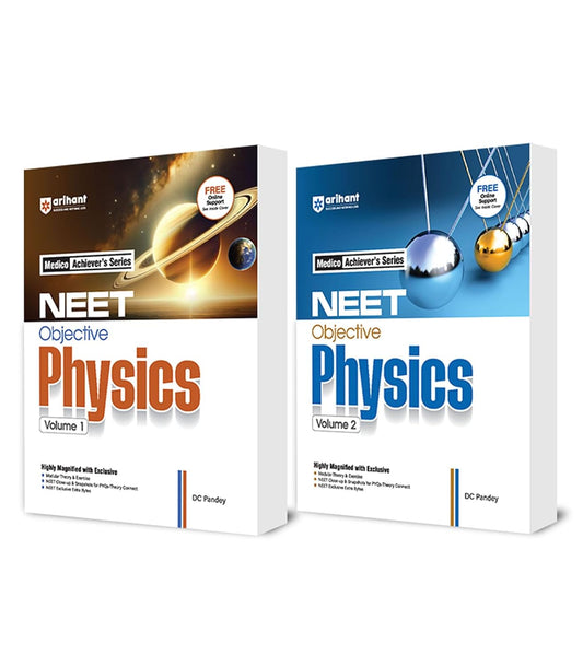 Arihant NEET Objective Physics Volume 1 and 2 by DC Pandey (Set of 2)