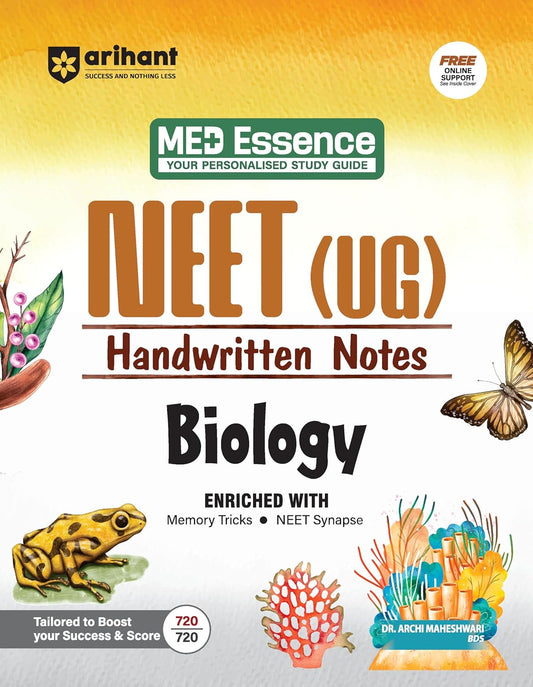 Arihant NEET (UG) Biology Handwritten Notes for Exam 2026
