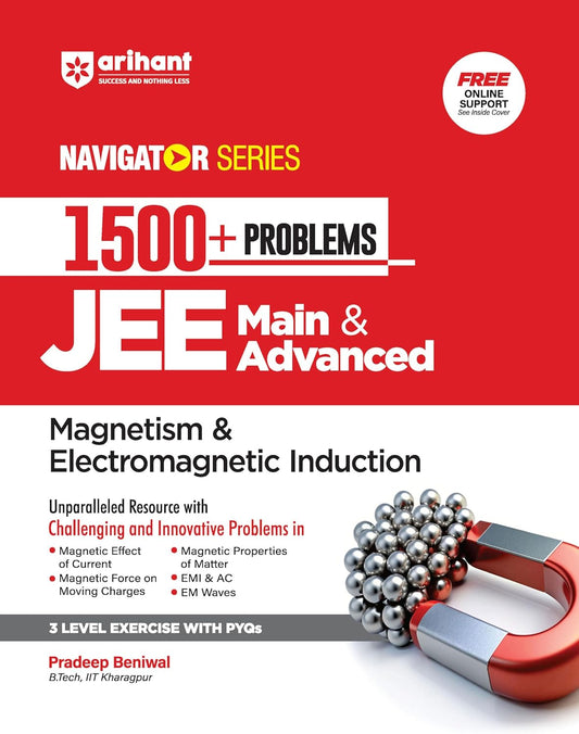 Arihant Navigator Series-Problem Books for JEE Main & Advanced | 1500+ Problems for Magnetism & Electromagnetic Induction | For Exam 2025-26