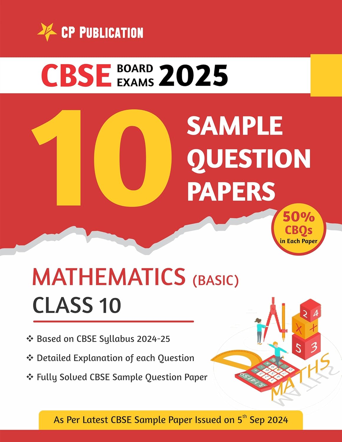 CBSE 10 Sample Question Papers Class 10 Mathematics (Basic) for 2025 Board Exam
