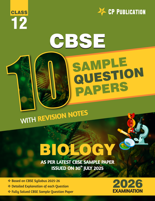 CBSE 10 Sample Question Papers Class 12 Biology for 2026 Board Exam