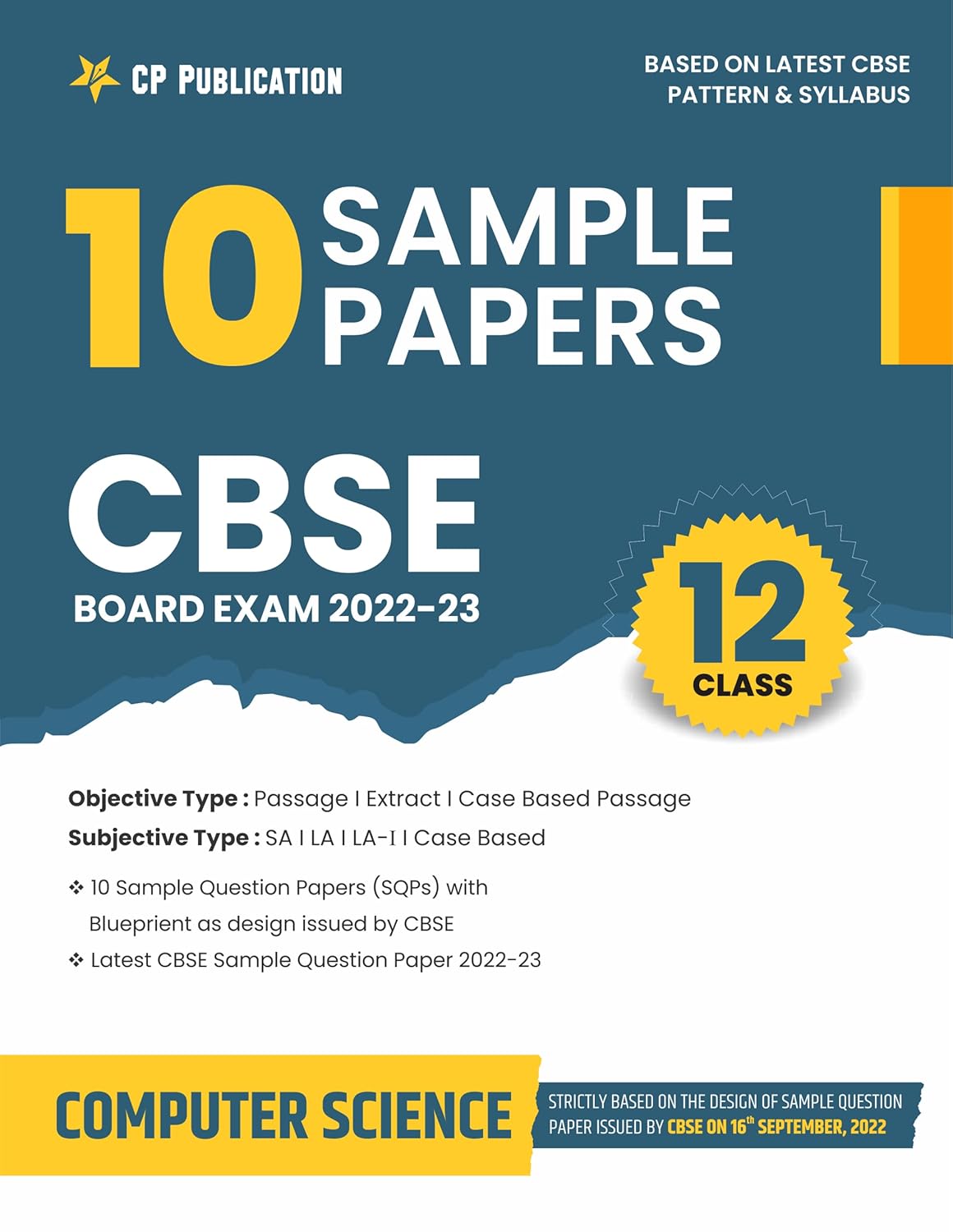 CBSE 10 Sample Question Papers Class 12 Computer Science for 2023 Boar ...